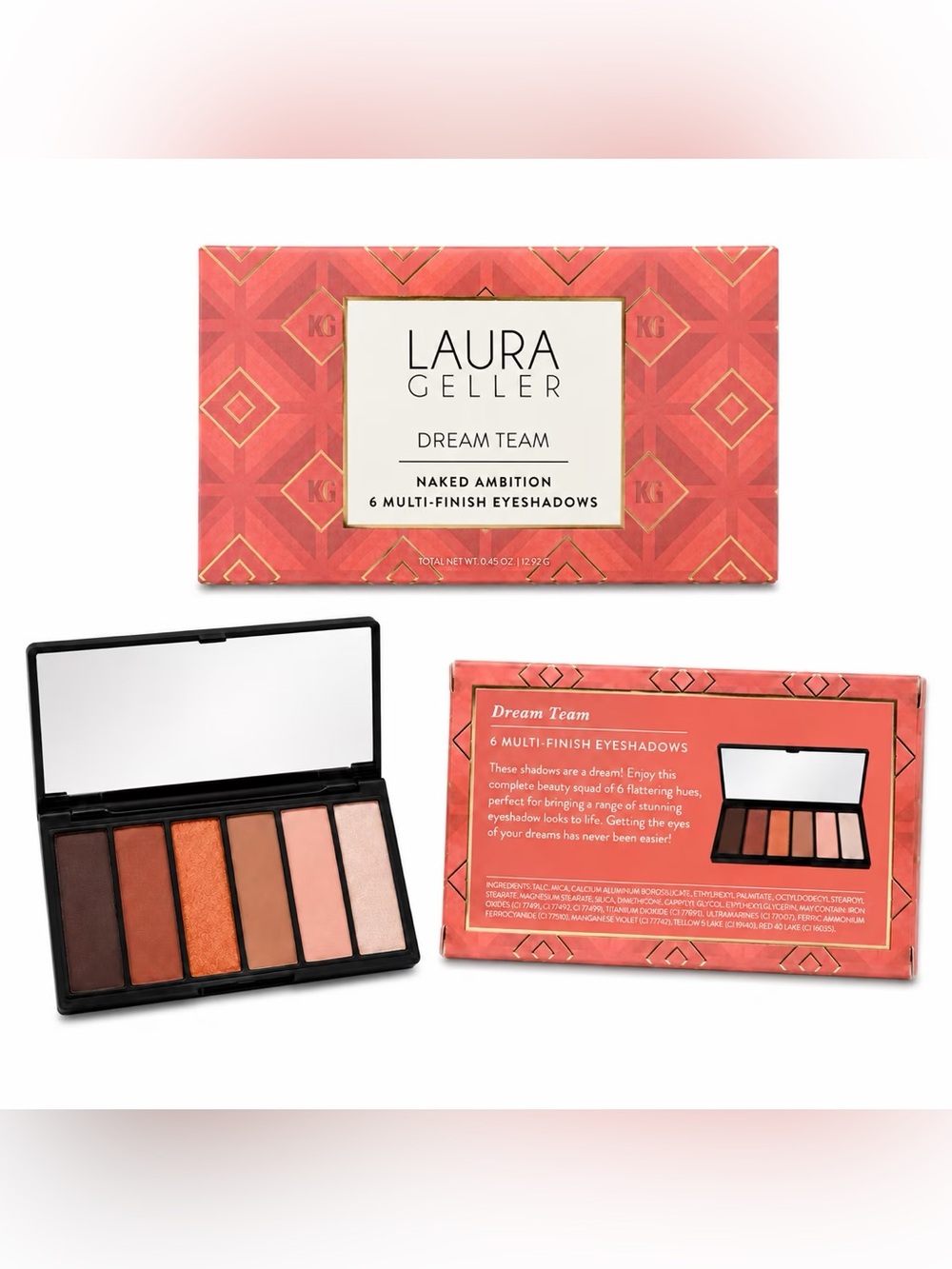 Laura Geller Dream Team Nude Ambition Eyeshadow Palette - Coral/Nude